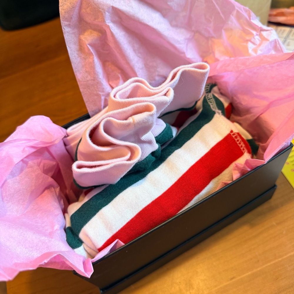 J. Crew Holiday Striped PJ set - Red, Green, and Pink - Picture 13 of 14